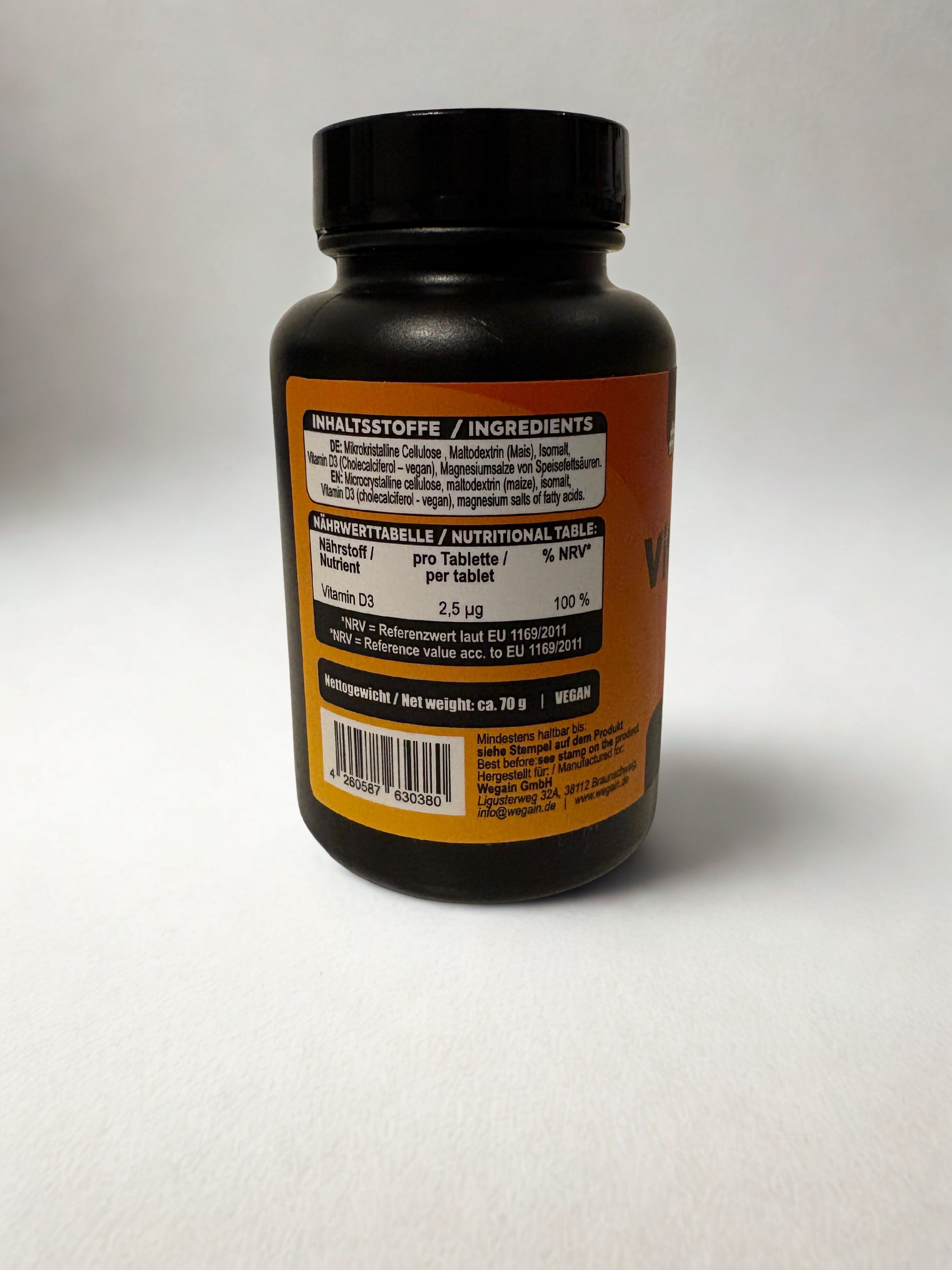 #Wegain - Vitamin D3 - 100 Tabletten