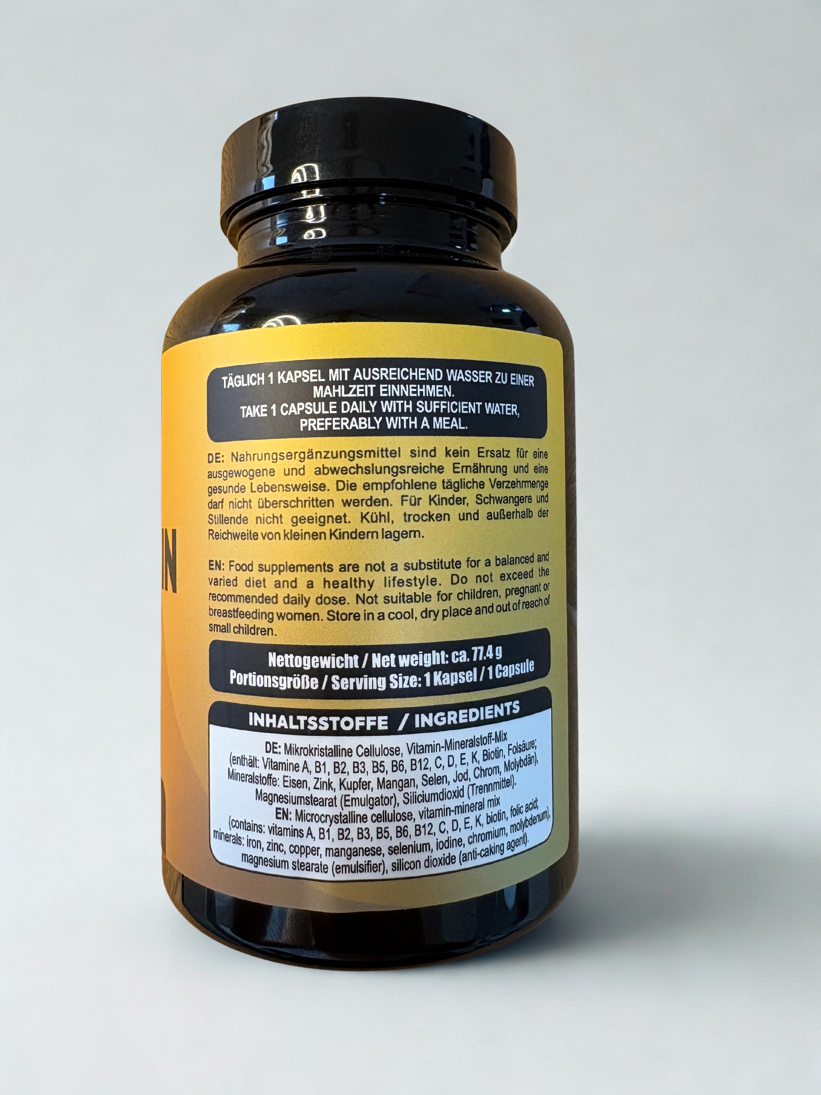 Multivitamin Kapseln mit Vitamin A C D E K und B-Komplex