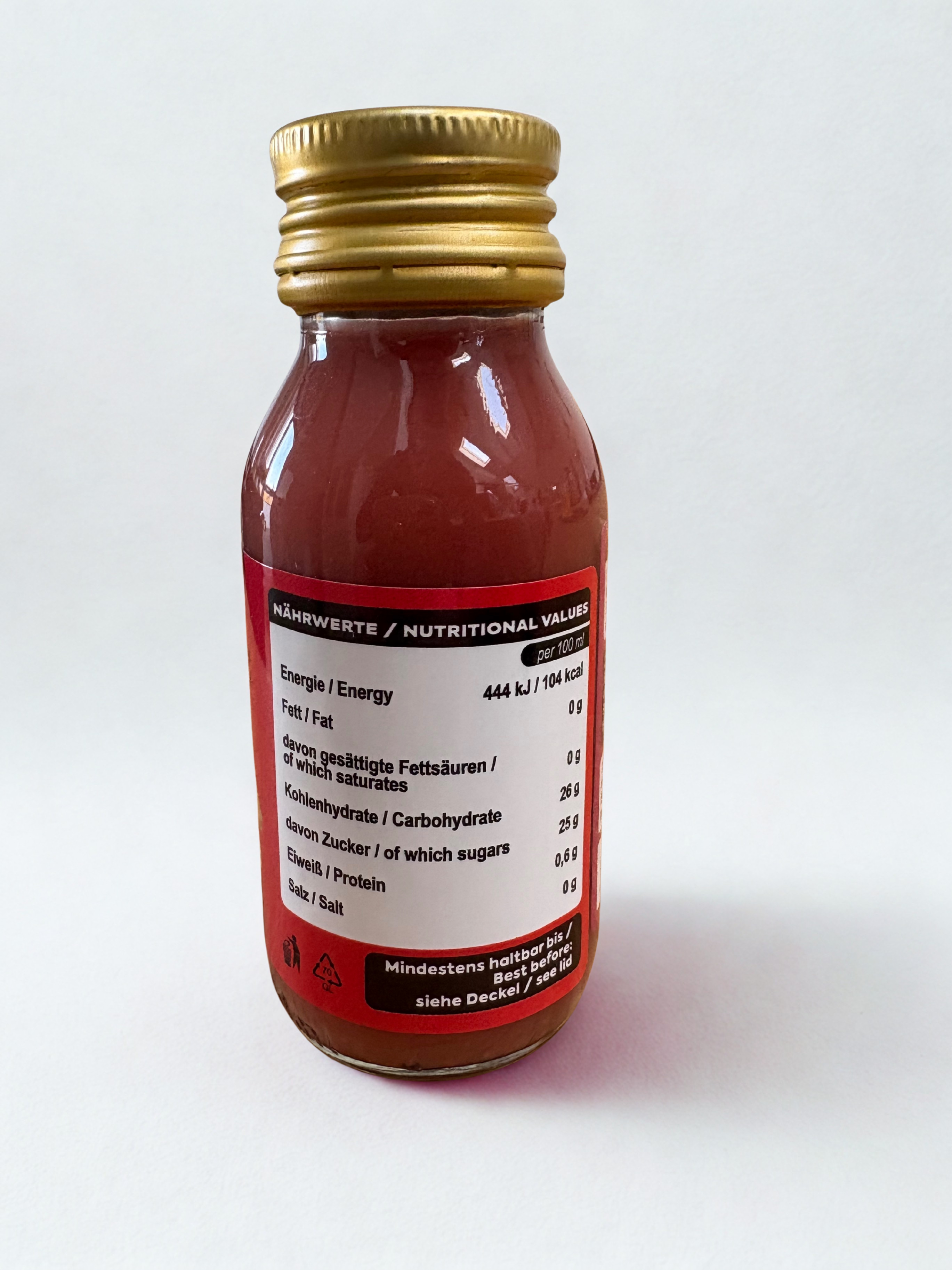 #WEGAIN Ingwer Shot Cranberry und Honig 24 er Tray - 100% Natürlich